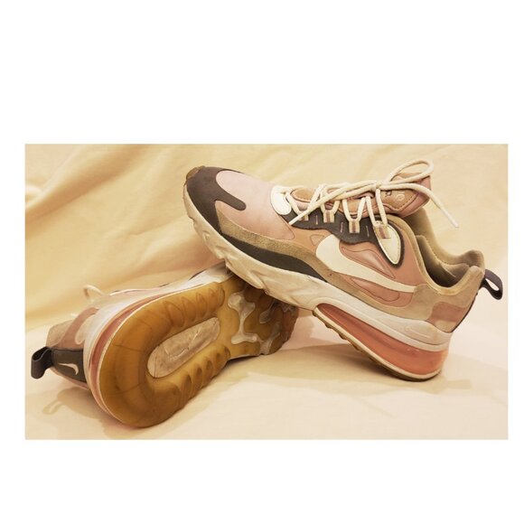 Nike Air Max 270 React Women's Sneakers Size- 8.5 White/Pink - Picture 8 of 10
